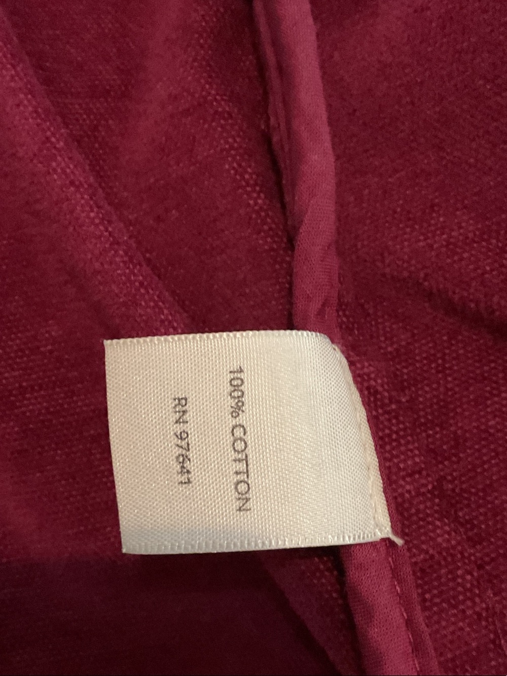 J. Jill Burgundy Corduroy Button-Front Jean Jacket. Deep cranberry color. - Picture 5 of 7